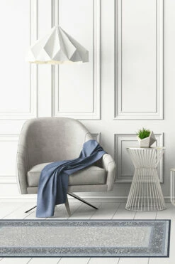 Promo 🌟 Ruggable Afshan Steel Blue Rug ❤️ -Area Rugs Sales Store Afshan SteelBlue C RC 0508 27 Washable Rug Grey