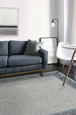 Promo 🌟 Ruggable Afshan Steel Blue Rug ❤️ -Area Rugs Sales Store Afshan SteelBlue C RC 0508 57 Washable Rug Contemporary