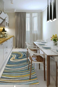 Buy 🛒 Ruggable Agate Golden Azure Rug 🔔 -Area Rugs Sales Store Agate Golden Azure C RC 0311 27 Washable Rug Abstract