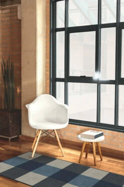 Wholesale 🧨 Ruggable Buffalo Plaid Blue & Ivory Rug 😀 -Area Rugs Sales Store Buffalo Plaid BlueIvory C RC 0514 27 Clean Washable Rug Square