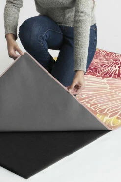 Hot Sale 🌟 Ruggable Sale Chrysanthemum Brights Rug 🤩 -Area Rugs Sales Store Chrysanthemum Brights B RC 0432 57 Clean Washable Rug Pad