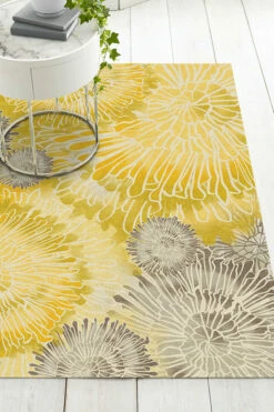 Coupon 😉 Ruggable Chrysanthemum Yellow Rug 🛒 -Area Rugs Sales Store Chrysanthemum Yellow C RC 0434 57 Washable Rug Organic