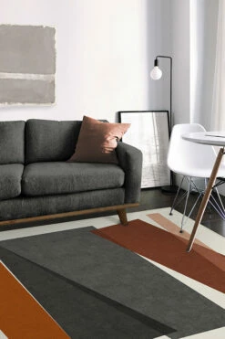 Best Sale 🎁 Ruggable Color Field in Orange Rug ✔️ -Area Rugs Sales Store ColorField Orange C RC 0525 57 Clean Washable Rug Shapes