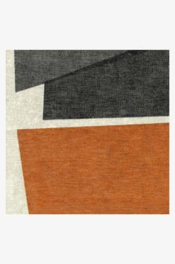 Best Sale 🎁 Ruggable Color Field in Orange Rug ✔️ -Area Rugs Sales Store ColorField Orange D RC 0525 10 Clean Washable Rug Pad 4