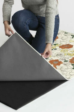 Best Pirce 🎉 Ruggable Floret Sunrise Rug 🌟 -Area Rugs Sales Store Floret Sunrise B RC 0564 57 Clean Washable Rug Pad copy 2