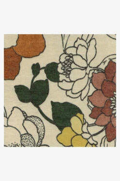 Best Pirce 🎉 Ruggable Floret Sunrise Rug 🌟 -Area Rugs Sales Store Floret Sunrise D RC 0564 10 Clean Washable Rug Pad copy