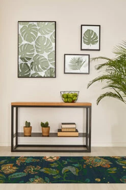 Deals ⌛ Ruggable Frida Floral Navy Rug 🧨 -Area Rugs Sales Store Frida Floral Navy C RC 0427 27 Washable Rug Multicolor