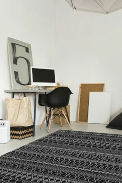 Best deal 😉 Ruggable Henna Black Rug 🎉 11 Best deal 😉 Ruggable Henna Black Rug 🎉 -Area Rugs Sales Store Henna Black C RC 0002 57 Washable Rug Boho