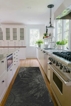 Outlet 🎉 Ruggable Sale Jellyfish Bloom Charcoal Rug 🎉 -Area Rugs Sales Store Jellyfish Bloom Charcoal C RC 0329 27 Washable Rug Nautical