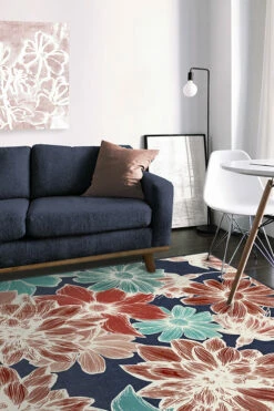 New 🤩 Ruggable Mae Navy Rug ✨ 11 New 🤩 Ruggable Mae Navy Rug ✨ -Area Rugs Sales Store Mae Navy C RC 0567 57 Clean Washable Rug Mauve