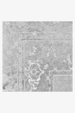 Discount 😉 Ruggable Maral Border Vintage Grey Rug 🔔 -Area Rugs Sales Store MaralBorder VintageGrey D RC 0388 10 Clean Washable Rug Pad