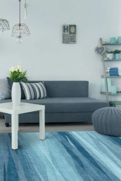 New ❤️ Ruggable Meridian Blue Rug 💯 -Area Rugs Sales Store Meridian Blue C RC 0317 57 Washable Rug Ocean