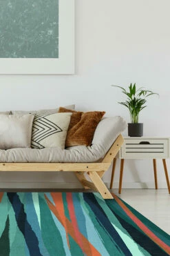 Wholesale ๐ Ruggable Sale Meridian Turquoise Rug โจ 11 Wholesale ๐ Ruggable Sale Meridian Turquoise Rug โจ -Area Rugs Sales Store Meridian Turquioise C RC 0316 57 Washable Rug Paintstroke