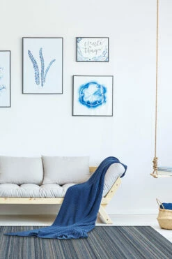 Coupon 🌟 Ruggable Multi Stripe Blue Rug 😉 -Area Rugs Sales Store Multi Stripe Blue C RC 0220 57 Washable Rug Woven Texture