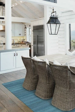 Best Pirce 🎁 Ruggable Solid Tonal Ocean Blue Rug 🔔 -Area Rugs Sales Store Solid Tonal Ocean Blue C RC 0077 57 Washable Rug Sea