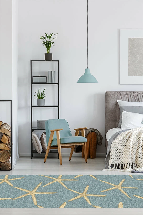 Outlet ⭐ Ruggable Starfish Pale Blue Rug ⭐ 8 Outlet ⭐ Ruggable Starfish Pale Blue Rug ⭐ - Image 8