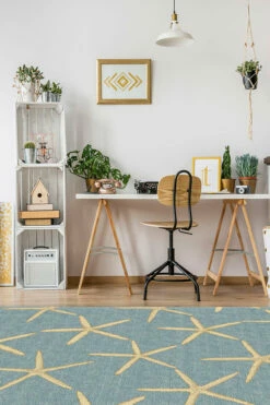 Outlet ⭐ Ruggable Starfish Pale Blue Rug ⭐ 11 Outlet ⭐ Ruggable Starfish Pale Blue Rug ⭐ -Area Rugs Sales Store Starfish Pale Blue C RC 0320 57 Washable Rug Coastal