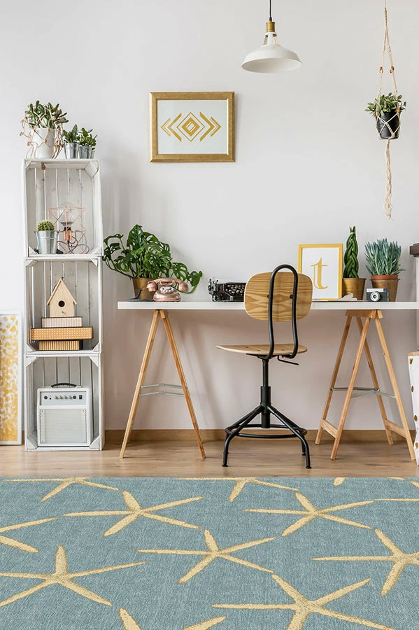 Outlet ⭐ Ruggable Starfish Pale Blue Rug ⭐ 4 Outlet ⭐ Ruggable Starfish Pale Blue Rug ⭐ - Image 4