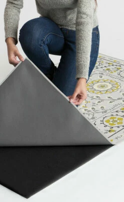 Cheapest ✔️ Ruggable Suzani Yellow Rug ✨ -Area Rugs Sales Store Suzani Yellow B RC 0032 57 Clean Washable Rug Pad