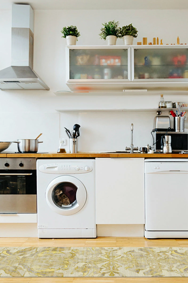 New ๐ Ruggable Transitional Damask Gold Rug ๐ 8 New ๐ Ruggable Transitional Damask Gold Rug ๐ - Image 8