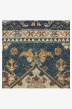 Outlet 🥰 Ruggable Vintage Heriz Cerulean Rug 🎁 14 Outlet 🥰 Ruggable Vintage Heriz Cerulean Rug 🎁 -Area Rugs Sales Store VintageHeriz Cerulean D RC 0499 10 Washable Rug Border