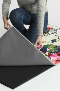 Budget ๐ Ruggable Watercolor Floral Multicolor Rug ๐ 13 Budget ๐ Ruggable Watercolor Floral Multicolor Rug ๐ -Area Rugs Sales Store Watercolor Floral Multi B RC 0419 57 Clean Washable Rug Pad