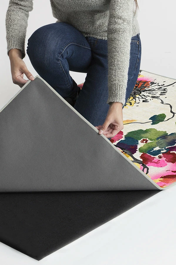 Budget ๐ Ruggable Watercolor Floral Multicolor Rug ๐ 6 Budget ๐ Ruggable Watercolor Floral Multicolor Rug ๐ - Image 6
