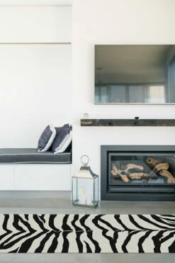 Promo ✔️ Ruggable Zebra Black Rug 👏 -Area Rugs Sales Store Zebra Black C RC 0027 27 Washable Rug Animal Print