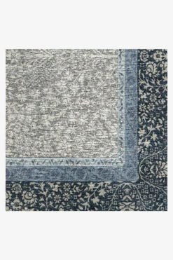 Promo 🌟 Ruggable Afshan Steel Blue Rug ❤️ -Area Rugs Sales Store afshan steel blue D RC 0508 27 V2