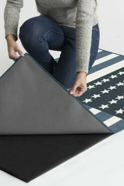 Promo 👍 Ruggable American Flag Blue Rug ❤️ -Area Rugs Sales Store american flag blue B RC 0746 27