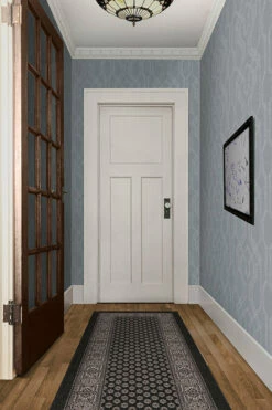 Outlet 🎁 Ruggable Anna Sui Belle Epoche Charcoal & Lavender Rug 😍 -Area Rugs Sales Store anna sui belle epoche charcoal lavender C RC AS015 27