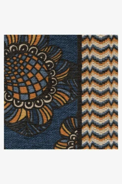 Promo 🔥 Ruggable Anna Sui Retromania Daisy Golden Azure Rug 🎉 -Area Rugs Sales Store anna sui retromania daisy golden azure D RC AS002 27