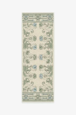 Buy ❤️ Ruggable Anna Sui Vintage Rose Art Nouveau Sagebrush Rug 🔥 -Area Rugs Sales Store anna sui vintage rose art nouveau sagebrush A RC AS005 27