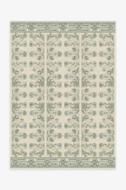 Buy ❤️ Ruggable Anna Sui Vintage Rose Art Nouveau Sagebrush Rug 🔥