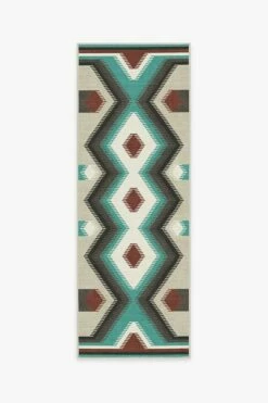 Brand new 🧨 Ruggable Anza Turquoise Rug 😍 -Area Rugs Sales Store anza turquoise A RC 0716 27 V2
