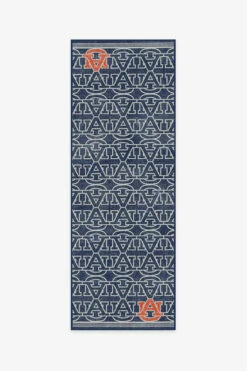 Discount ⌛ Ruggable Auburn University All Over Rug 💯 -Area Rugs Sales Store auburn university all over B RC NC002 27