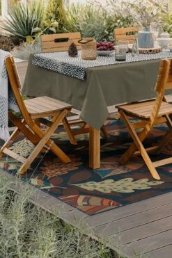 Deals 🌟 Ruggable Outdoor Aurelia Blue Amber Rug ✔️ -Area Rugs Sales Store aurelia blue amber C RC SM006 57
