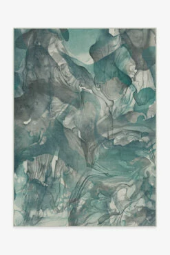 Best Sale ⭐ Ruggable Aurora Teal Grey Rug ❤️