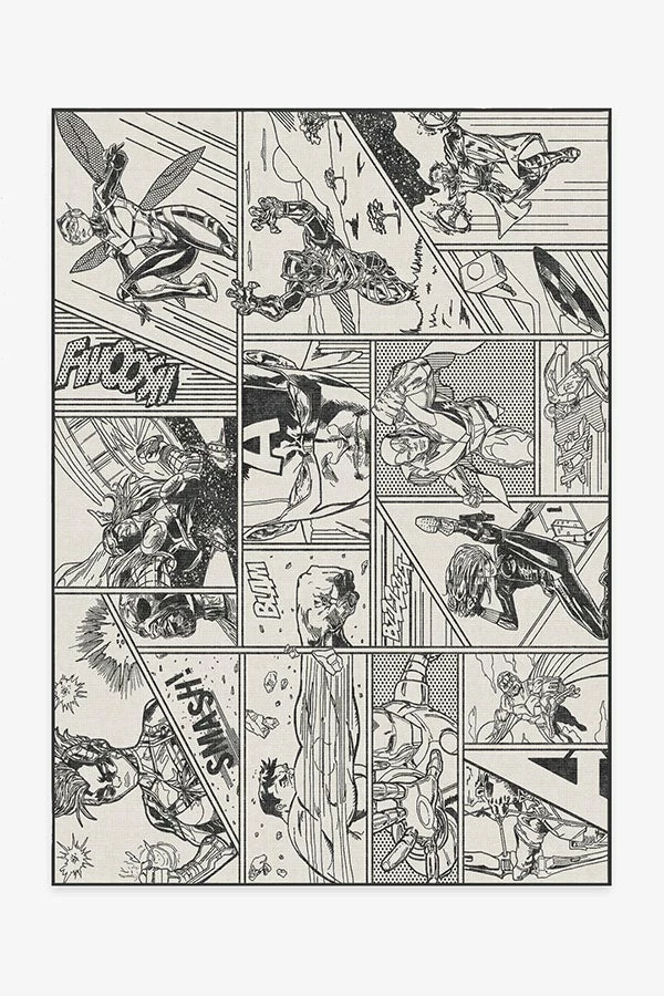 Best Pirce ⭐ Ruggable Avengers Assemble Ink Black Rug ✔️ 2 Best Pirce ⭐ Ruggable Avengers Assemble Ink Black Rug ✔️ - Image 2