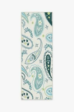 Cheap 😉 Ruggable Boteh Blue Rug 🎉 12 Cheap 😉 Ruggable Boteh Blue Rug 🎉 -Area Rugs Sales Store boteh blue A RC BY013 27 V2