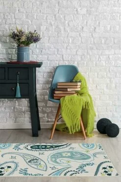 Cheap 😉 Ruggable Boteh Blue Rug 🎉 15 Cheap 😉 Ruggable Boteh Blue Rug 🎉 -Area Rugs Sales Store boteh blue C RC BY013 27