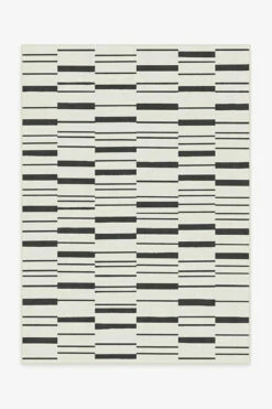 Flash Sale 🎉 Ruggable Broken Stripe Black Rug ✨