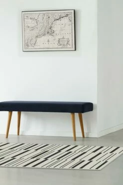 Flash Sale 🎉 Ruggable Broken Stripe Black Rug ✨ -Area Rugs Sales Store broken stripe black C RC 0628 27