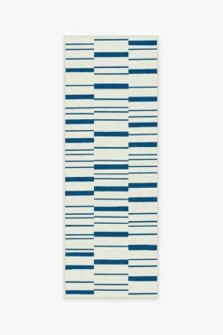 Cheap ❤️ Ruggable Broken Stripe Indigo Rug 👍 -Area Rugs Sales Store broken stripe indigo A RC 0627 27 V2