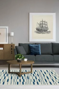 Cheap ❤️ Ruggable Broken Stripe Indigo Rug 👍 -Area Rugs Sales Store broken stripe indigo C RC 0627 57 0da243ba c01c 41fa 86e6 994892b9564c