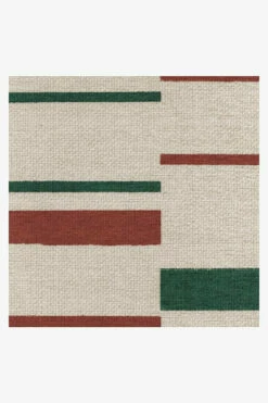 Brand new 🔔 Ruggable Broken Stripe Red & Green Rug 💯 -Area Rugs Sales Store broken stripe red green D RC XM004 57