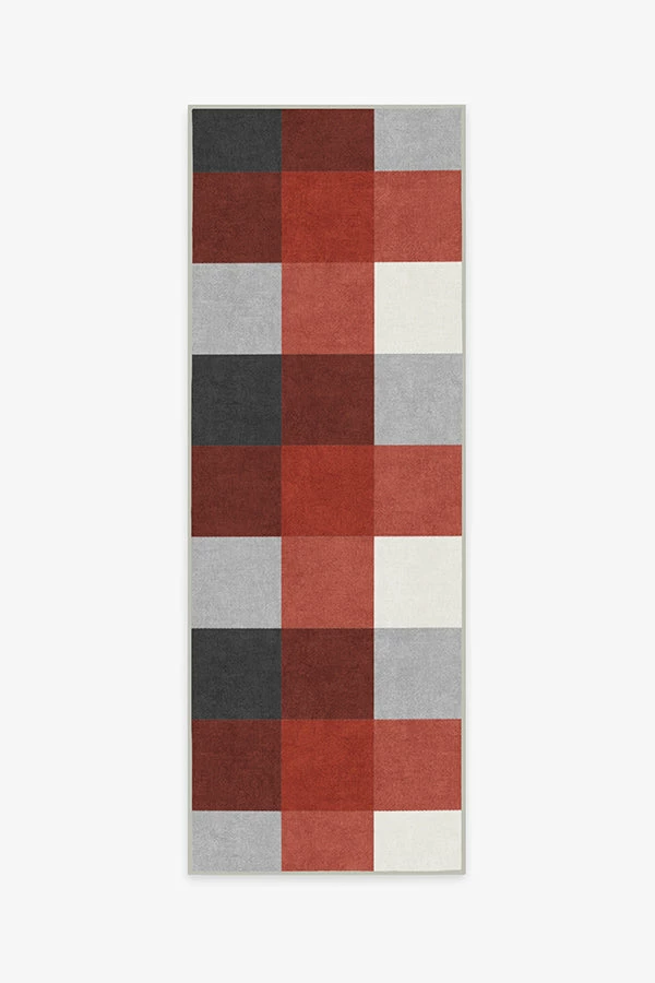 Budget ⌛ Ruggable Buffalo Plaid Black & Red Rug ❤️ 5 Budget ⌛ Ruggable Buffalo Plaid Black & Red Rug ❤️ - Image 5