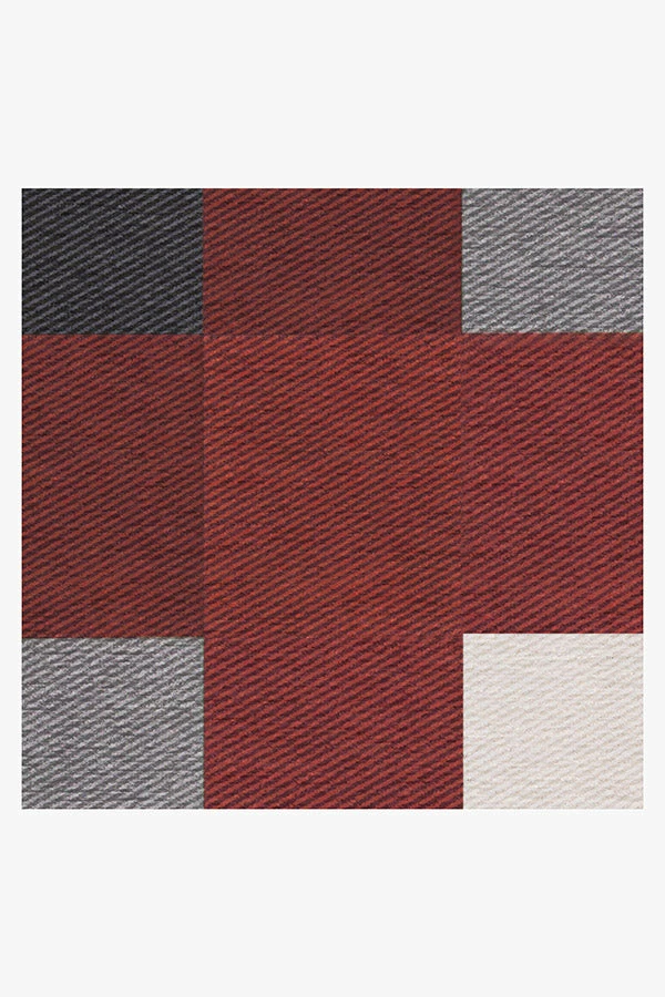 Budget ⌛ Ruggable Buffalo Plaid Black & Red Rug ❤️ 7 Budget ⌛ Ruggable Buffalo Plaid Black & Red Rug ❤️ - Image 7