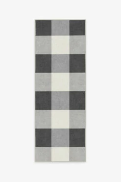 Deals ✨ Ruggable Buffalo Plaid Black & White Rug 😍 -Area Rugs Sales Store buffalo plaid black white A RC 0494 27 V4