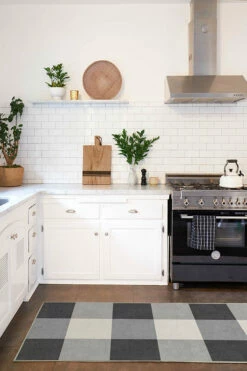 Deals ✨ Ruggable Buffalo Plaid Black & White Rug 😍 -Area Rugs Sales Store buffalo plaid black white C RC 0494 27 V4